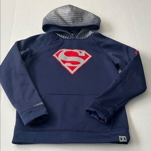 Under Armour Navy Superman Logo Hoodie